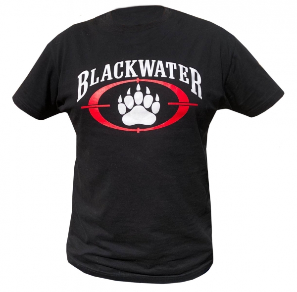 T-Shirt Blackwater in Black Printed on both sides